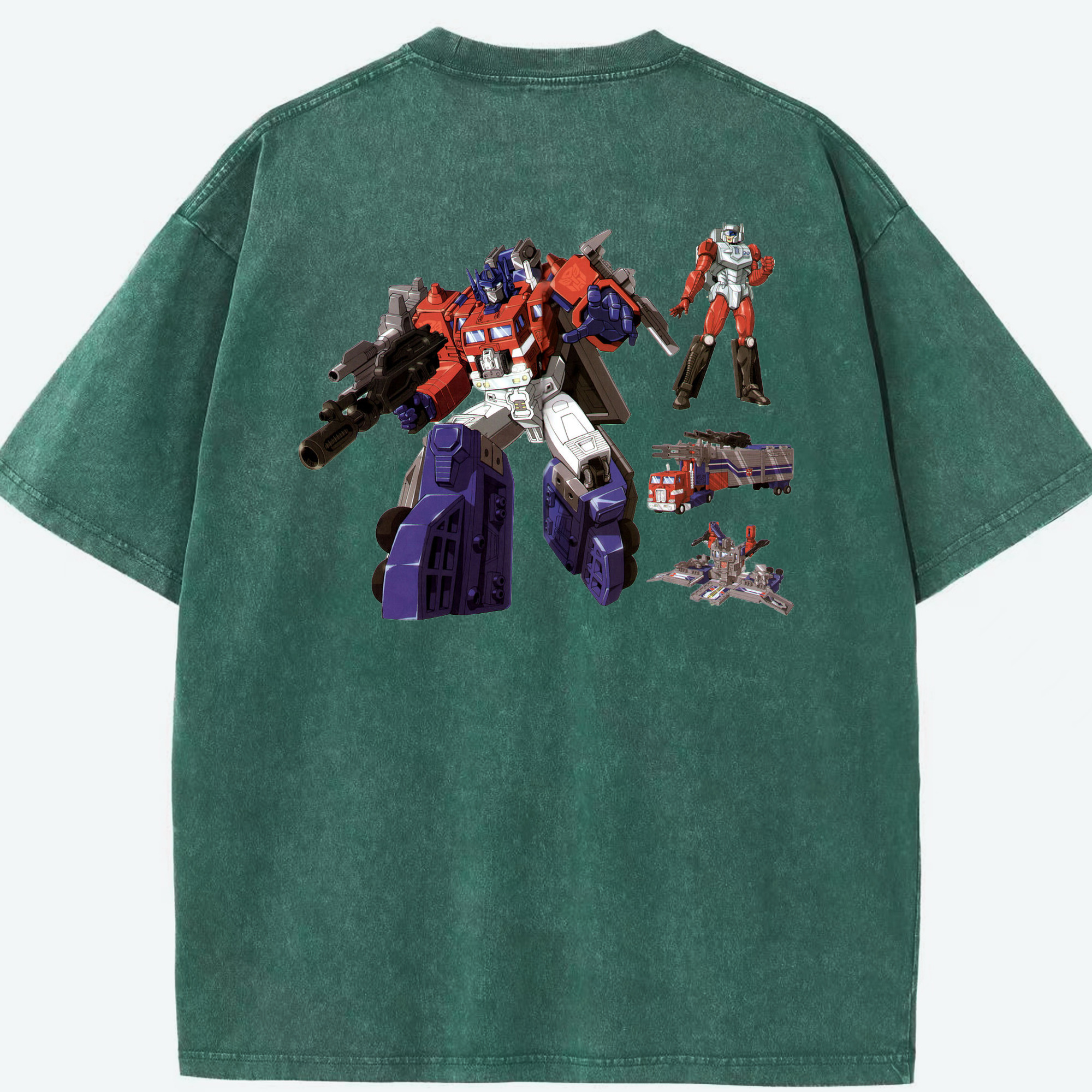 （画像用）  綿100% ヴィンテージ風 半袖Tシャツ（背面プリント）